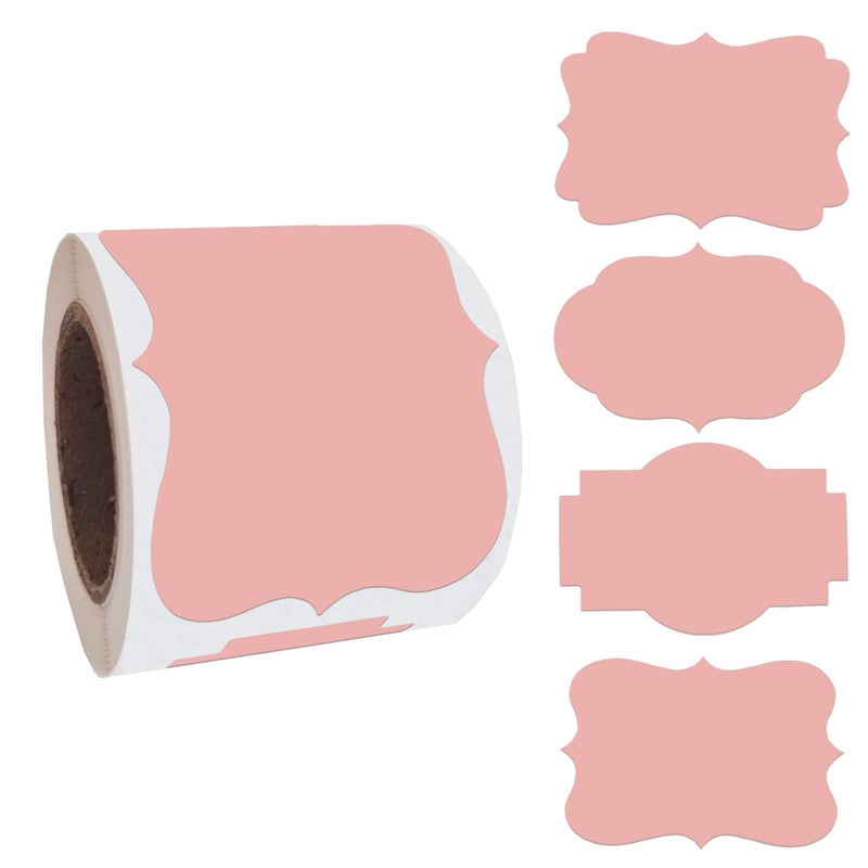SALEMAR 2 x 3 inch Rose Gold Sticker Labels 200PCS Sticky Tag Stickers for Essential Oil  Bottles  Food  Jars  Canning  Christmas(Rose Gold) - Image 1